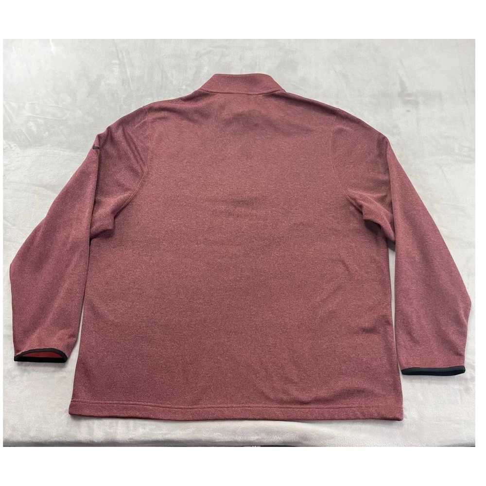 Nike Pullover Top Mens XXL Burgundy Therma-FIT 1/4 Zip Fleece Athletic Excellent